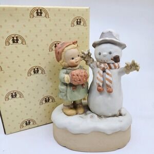 Figure Music Musical Enesco Good Morning Mister Plays Frosty the Snowman 1988